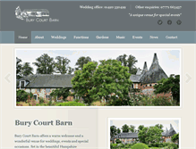 Tablet Screenshot of burycourtbarn.com